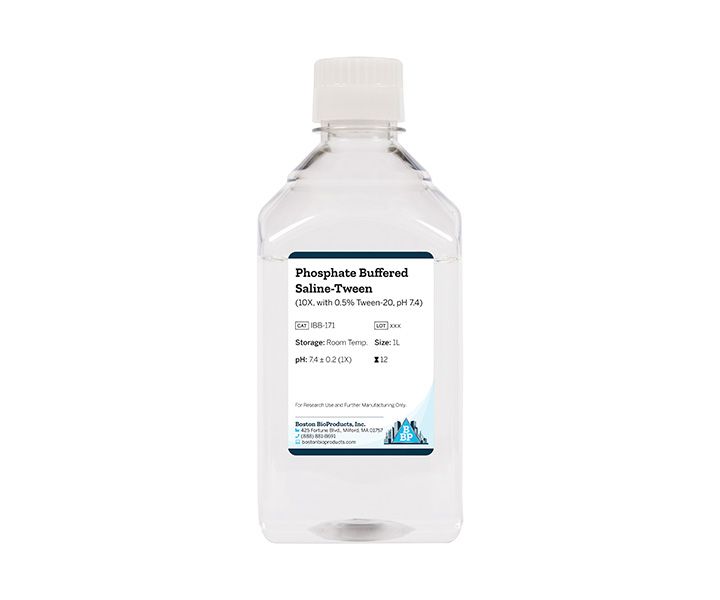 Phosphate Buffered Saline-Tween (10X, with 0.5% Tween-20, pH 7.4)